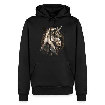 Steam Punk Art Funky Steampunk - Men’s Premium Organic Hoodie - black - Front - Nico (187cm)