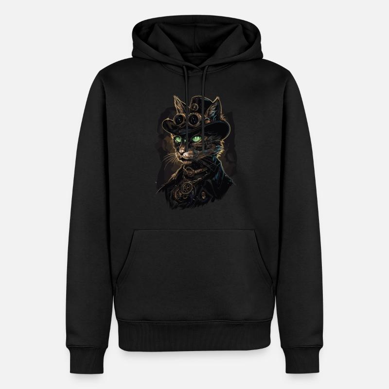 Steam Punk Art Funky Steampunk - Sweat à capuche Premium bio Homme - noir