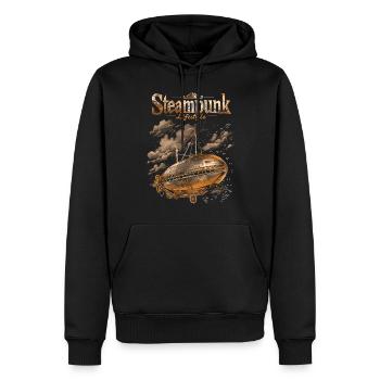 Steam Punk Art Funky Steampunk - Men’s Premium Organic Hoodie - black - Front - Nico (187cm)