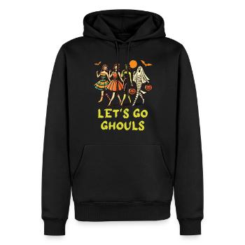 Lets Go Ghouls Drôle Halloween Fille - Sweat à capuche Premium bio Homme - noir - Devant - Nico (187cm)