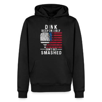Pickleball Pickleballer USA Dink Paddle hobby - Männer Premium Bio Hoodie - Schwarz - Vorne - Nico (187cm)