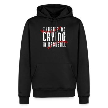 Baseball Sports Baseball Player Pitcher Catcher USA - Men’s Premium Organic Hoodie - black - Front - Nico (187cm)