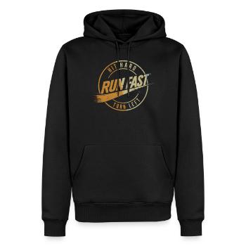 Baseball Sport Baseballspieler Pitcher Catcher USA - Männer Premium Bio Hoodie - Schwarz - Vorne - Nico (187cm)