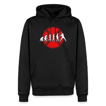 Baseball Sport Baseballspieler Pitcher Catcher USA - Männer Premium Bio Hoodie - Schwarz - Vorne - Nico (187cm)