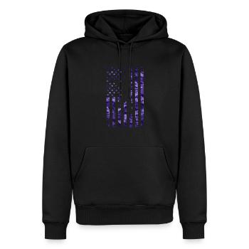 Baseball Sport Baseballspieler Pitcher Catcher USA - Männer Premium Bio Hoodie - Schwarz - Vorne - Nico (187cm)