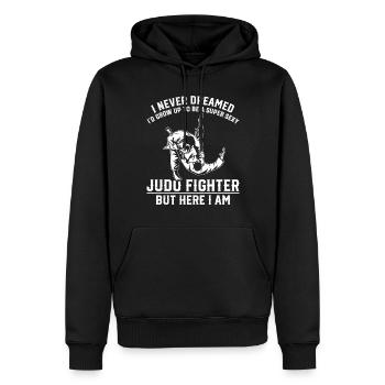 Je grandirais pour devenir un combattant de judo super sexy - Sweat à capuche Premium bio Homme - noir - Devant - Nico (187cm)