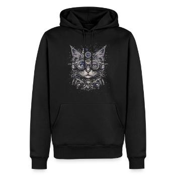 Steam Punk Art Funky Steampunk - Men’s Premium Organic Hoodie - black - Front - Nico (187cm)