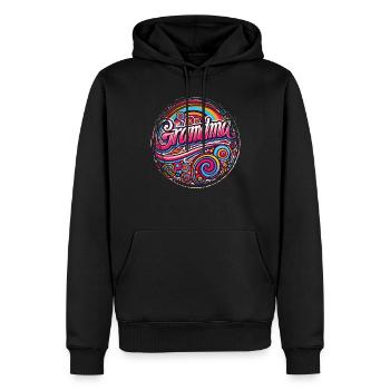 Celebrate the Heart and Warmth of the Grandma Family - Men’s Premium Organic Hoodie - black - Front - Nico (187cm)