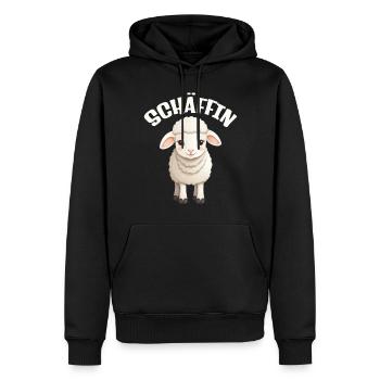 Die Schäffin lustige Chefin Schaf - Männer Premium Bio Hoodie - Schwarz - Vorne - Nico (187cm)