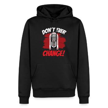 Karaoke Master Retro Music Juke Box - Männer Premium Bio Hoodie - Schwarz - Vorne - Nico (187cm)
