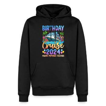 Birthday Cruise 2024 Making Memories Together - Men’s Premium Organic Hoodie - black - Front - Nico (187cm)