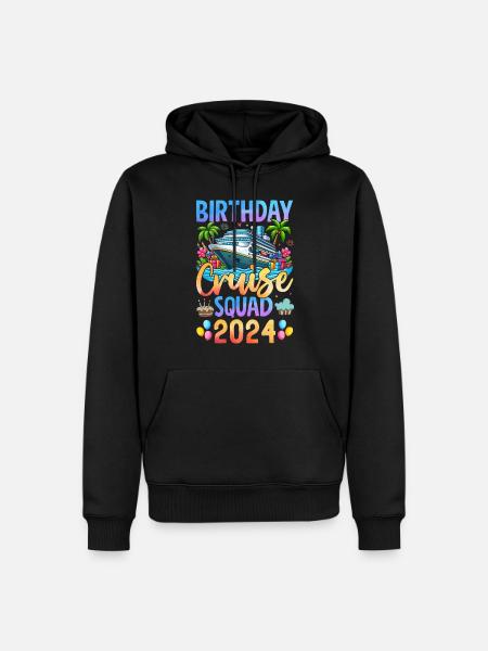 Birthday Cruise Squad 2024 - Men’s Premium Organic Hoodie - black