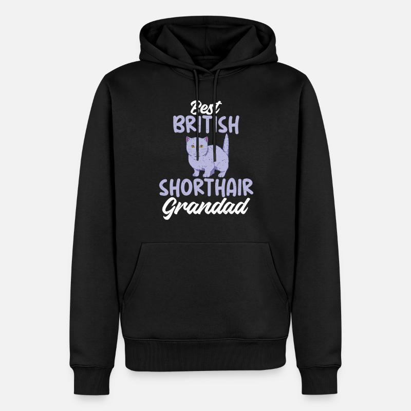 Cadeaux British Shorthair - Sweat à capuche Premium bio Homme - noir