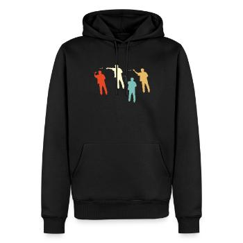 Dart Gift Dartboard Darts Player Bullseye - Men’s Premium Organic Hoodie - black - Front - Nico (187cm)