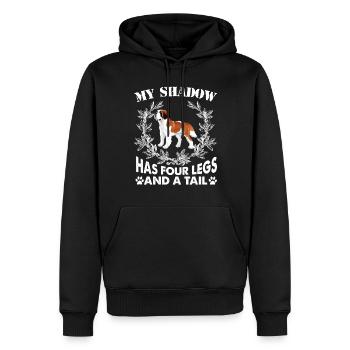 American Bulldog Has Four Legs And A Tail - Men’s Premium Organic Hoodie - black - Front - Nico (187cm)