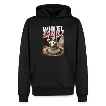 Pottery Pottery Pottery Wheel Spin Winner - Sweat à capuche Premium bio Homme - noir - Devant - Nico (187cm)