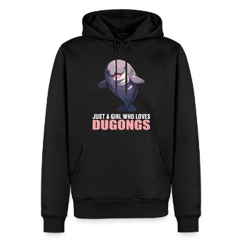 Seekuh Dugongs Dugong - Männer Premium Bio Hoodie - Schwarz - Vorne - Nico (187cm)