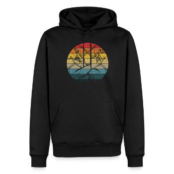 Tambours Tambours Baguette Batteur Musique Groupe Rock - Sweat à capuche Premium bio Homme - noir - Devant - Nico (187cm)