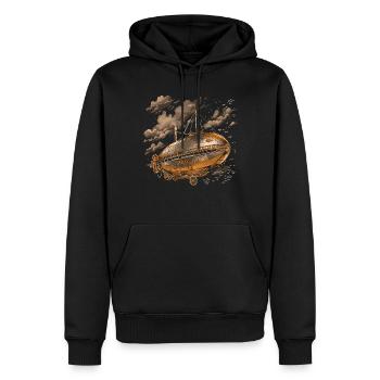 Steam Punk Art Funky Steampunk - Men’s Premium Organic Hoodie - black - Front - Nico (187cm)
