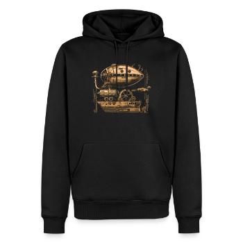 Steam Punk Art Funky Steampunk - Men’s Premium Organic Hoodie - black - Front - Nico (187cm)