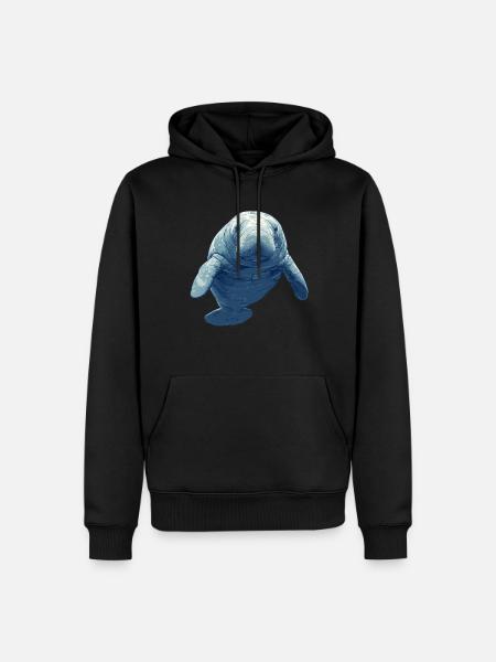 Seekuh Manatees Manatee - Men’s Premium Organic Hoodie - black
