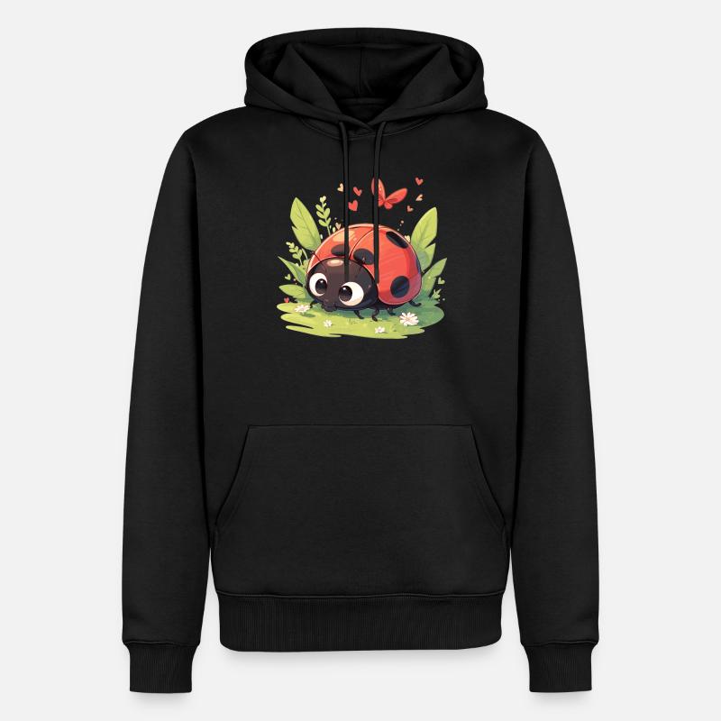 Ladybug Marienkäfer - Männer Premium Bio Hoodie - Schwarz