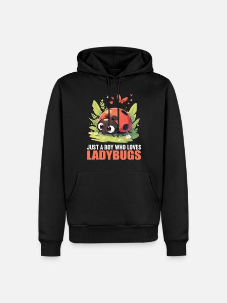 Ladybug Marienkäfer - Männer Premium Bio Hoodie - Schwarz