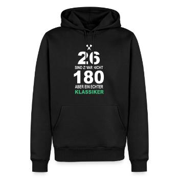 Dart Geschenk Dartboard Dartspieler Bullseye - Männer Premium Bio Hoodie - Schwarz - Vorne - Nico (187cm)