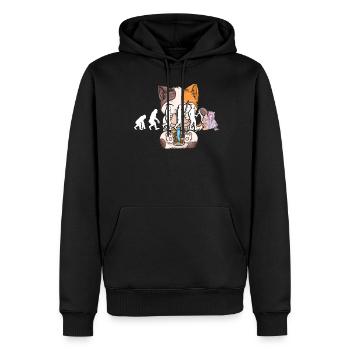 Bubble Tea Boba BubbleTea Kawaii Japan Tea Kpop - Männer Premium Bio Hoodie - Schwarz - Vorne - Nico (187cm)