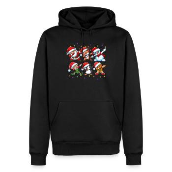 Dabbing Santa Elf Christmas Squad Boys Girls - Männer Premium Bio Hoodie - Schwarz - Vorne - Nico (187cm)