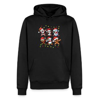 Dabbing Santa Elf Christmas Squad Boys Girls - Männer Premium Bio Hoodie - Schwarz - Vorne - Nico (187cm)