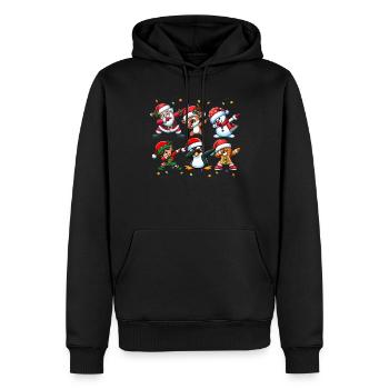 Dabbing Santa Elf Christmas Squad Boys Girls - Männer Premium Bio Hoodie - Schwarz - Vorne - Nico (187cm)