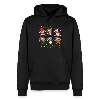 Dabbing Santa Elf Christmas Squad Boys Girls - Männer Premium Bio Hoodie - Schwarz - Vorne - Nico (187cm)