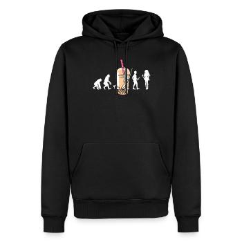 Bubble Tea Boba BubbleTea Kawaii Japan Tea Kpop - Men’s Premium Organic Hoodie - black - Front - Nico (187cm)