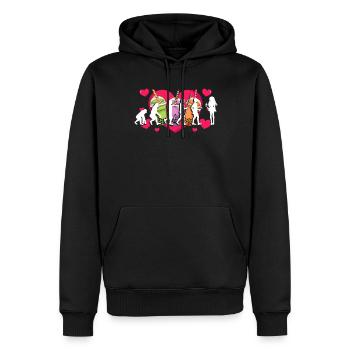 Bubble Tea Boba BubbleTea Kawaii Japan Tea Kpop - Men’s Premium Organic Hoodie - black - Front - Nico (187cm)