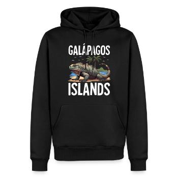 Galapagos Islands - Männer Premium Bio Hoodie - Schwarz - Vorne - Nico (187cm)