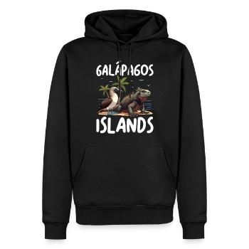 Galapagos Islands - Männer Premium Bio Hoodie - Schwarz - Vorne - Nico (187cm)
