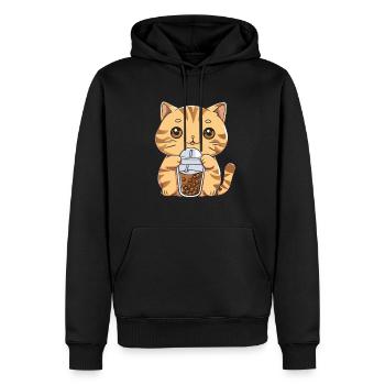 Bubble Tea Boba BubbleTea Kawaii Japan Tea Kpop - Männer Premium Bio Hoodie - Schwarz - Vorne - Nico (187cm)