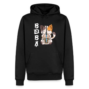 Bubble Tea Boba BubbleTea Kawaii Japan Tea Kpop - Männer Premium Bio Hoodie - Schwarz - Vorne - Nico (187cm)