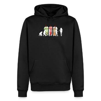 Bubble Tea Boba BubbleTea Kawaii Japan Tea Kpop - Männer Premium Bio Hoodie - Schwarz - Vorne - Nico (187cm)