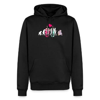 Bubble Tea Boba BubbleTea Kawaii Japan Tea Kpop - Männer Premium Bio Hoodie - Schwarz - Vorne - Nico (187cm)