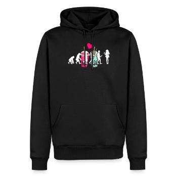 Bubble Tea Boba BubbleTea Kawaii Japan Tea Kpop - Männer Premium Bio Hoodie - Schwarz - Vorne - Nico (187cm)