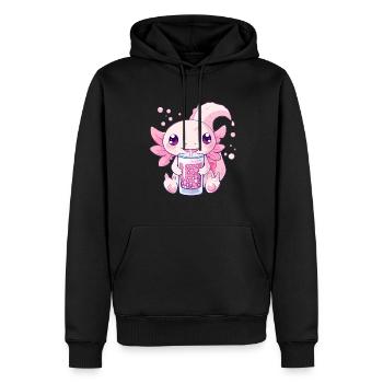 Bubble Tea Boba BubbleTea Kawaii Japan Tea Kpop - Männer Premium Bio Hoodie - Schwarz - Vorne - Nico (187cm)