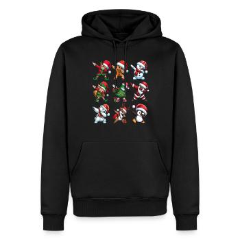 Dabbing Santa Elf Christmas Dance Squad Trendy - Männer Premium Bio Hoodie - Schwarz - Vorne - Nico (187cm)