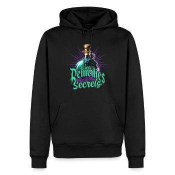 Apotheker Kräutersammler Apothekerin - Männer Premium Bio Hoodie - Schwarz - Vorne - Nico (187cm)