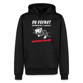 Affe Tshirt Lustig Witzig Humor Sarkasmus Büro - Männer Premium Bio Hoodie - Schwarz - Vorne - Nico (187cm)