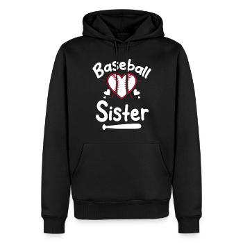 Baseball Sport Baseballspieler Pitcher Catcher USA - Männer Premium Bio Hoodie - Schwarz - Vorne - Nico (187cm)