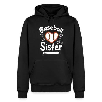 Baseball Sports Baseball Player Pitcher Catcher USA - Men’s Premium Organic Hoodie - black - Front - Nico (187cm)