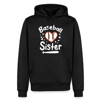Baseball Sports Baseball Player Pitcher Catcher USA - Men’s Premium Organic Hoodie - black - Front - Nico (187cm)