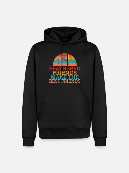 Budgie Gift - Men’s Premium Organic Hoodie - black